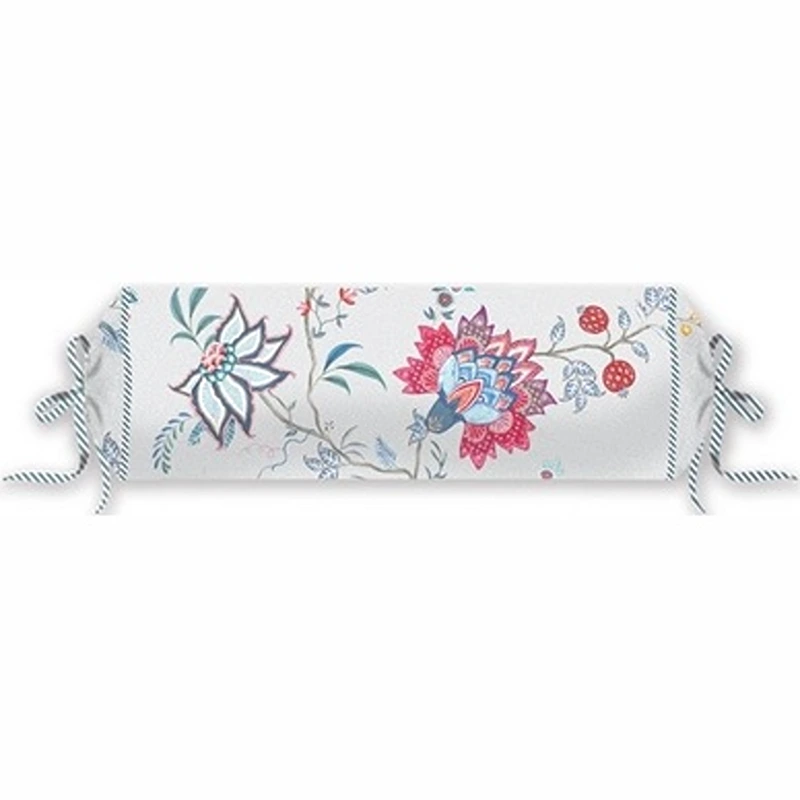 PIP Studio Flower Festival Filled Cushion – 22x70 cm – White