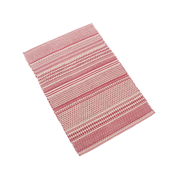 Nova Home Samaira Hand Woven Rug - 100% Cotton - 60x90 Cm - Rose