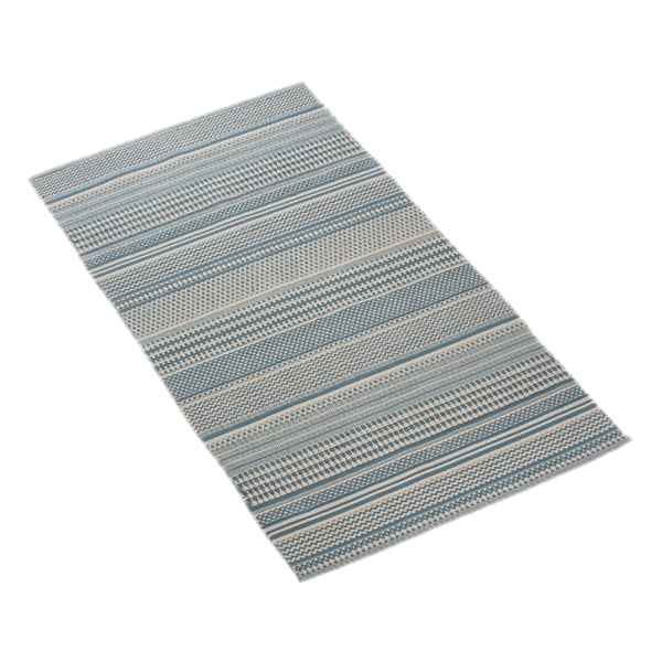 Nova Home Samaira Hand Woven Rug - 100% Cotton - 90x160 Cm - Blue