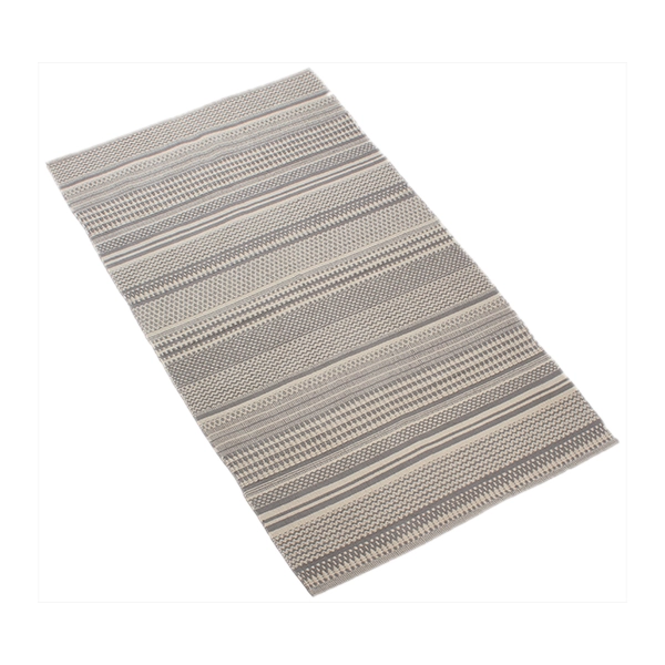 Nova Home Samaira Hand Woven Rug - 100% Cotton - 90x160 Cm - Grey