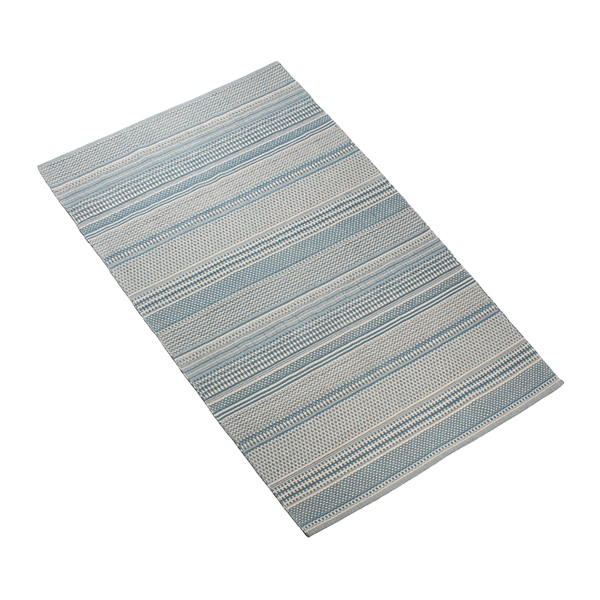 Nova Home Samaira Hand Woven Rug - 100% Cotton - 120x180 Cm - Blue