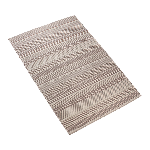 Nova Home Samaira Hand Woven Rug - 100% Cotton - 120x180 Cm - Brown