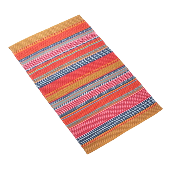Nova Home Samaira Hand Woven Rug - 100% Cotton - 120x180 Cm - Multicolor