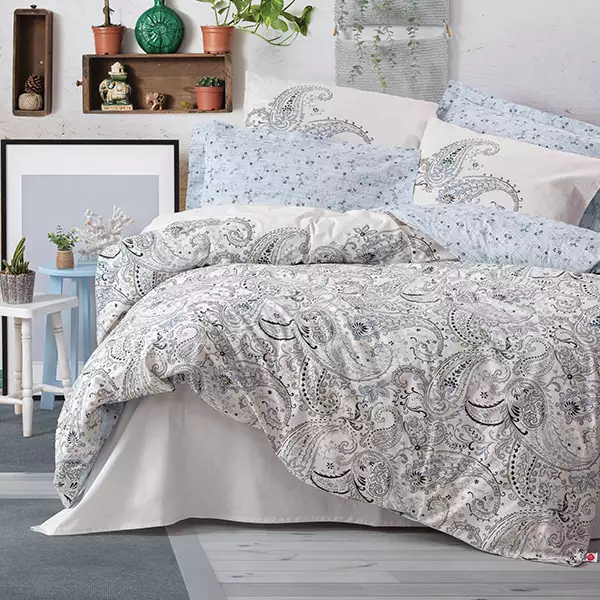 Nova Home Alessi Duvet Cover Set - 100% Cotton - King & Super King - 4 Pcs - Multicolor