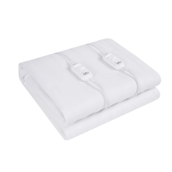 Nova Home Toast Non Woven Electric Blanket Undersheet With Two Controllers - King - White (With Warranty)