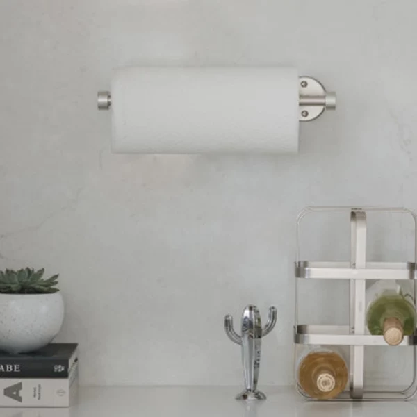 Umbra "Cappa" Wall Mount Paper Towel Holder - Metal - Nickel