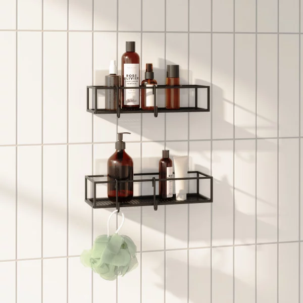 Umbra "Cubiko" Shower Shelf - Metal - Black