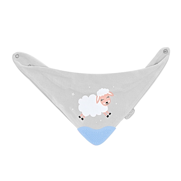 Babyjem Cowboy Baby Bib, %100 Cotton, 0+ Months - Grey