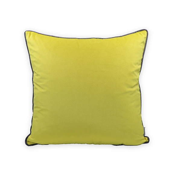 Nova Home Velvet Cushion Cover - 47x47 cm - Dark Yellow