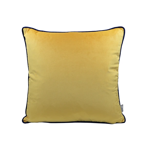 Nova Home Velvet Cushion Cover - 47x47 cm - Yellow