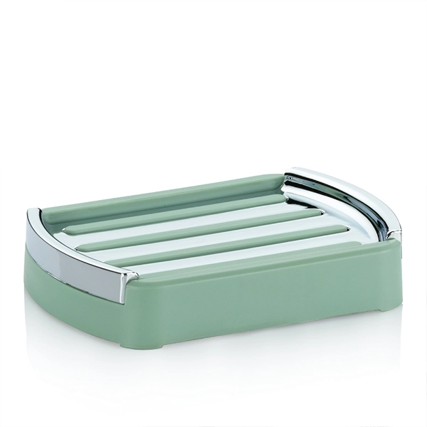 Kela Marta Ceramic Bathroom Soap Dish - 12.5 Cm - Jade