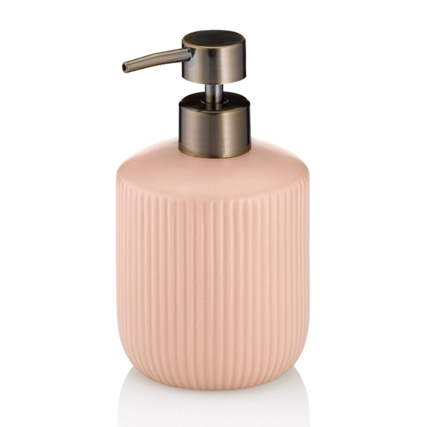 Kela Adele Ceramic Bathroom Liquid Soap Dispenser - 400 ml - Cloud Pink