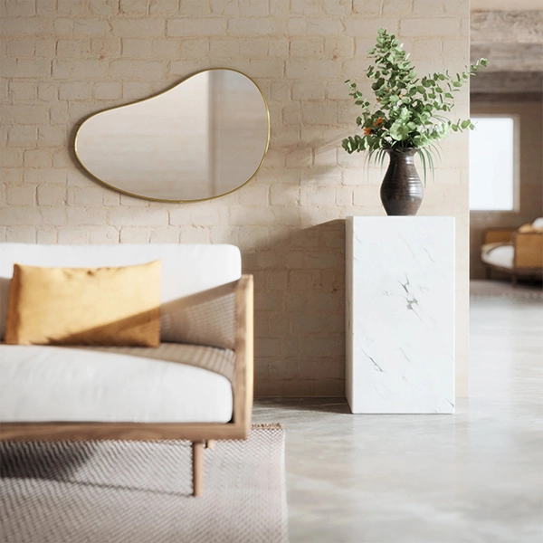 Umbra Hubba Pebble Wall Mirror - 61x91 Cm - Brass