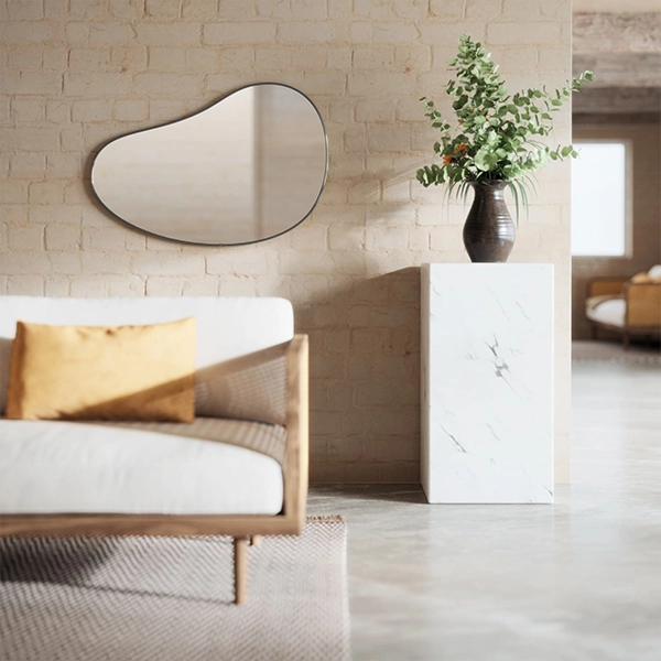 Umbra Hubba Pebble Wall Mirror - 61x91 Cm - Titanium