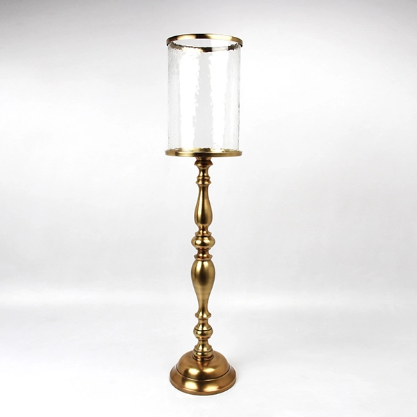 Weva Agate Candle Holder - Medium - Brass