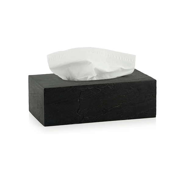 Andrea Tissue Box BA70117 - Polyresin - Black
