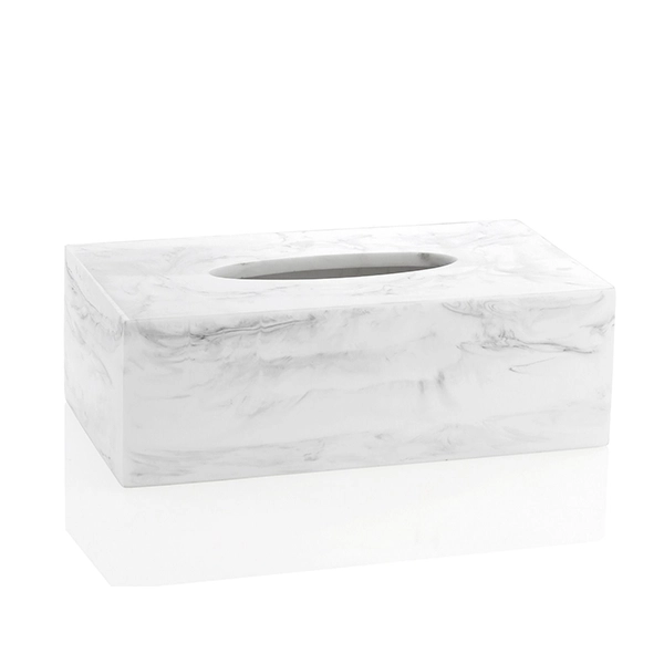 Andrea Tissue Box BA17156 - Polyresin - White
