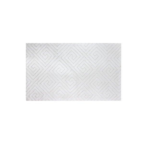 Nova Home Verona Bath Rug - 100% Cotton - 60X100 cm - Offwhite