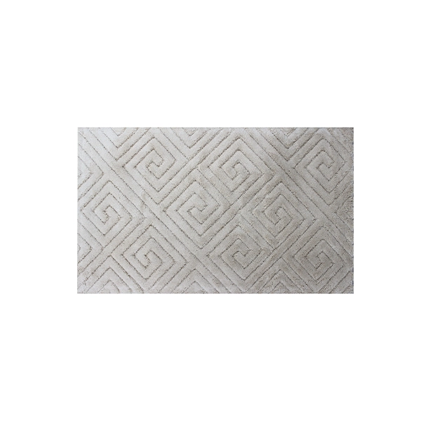 Nova Home Verona Bath Rug Set - 100% Cotton - 2 Pcs - Beige