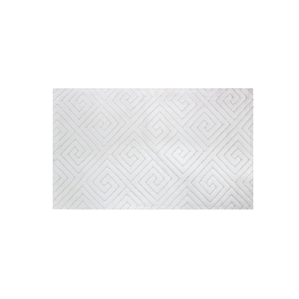 Nova Home Verona Bath Rug - 100% Cotton - Offwhite (Available In Sizes)