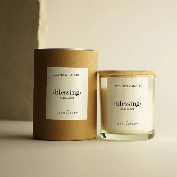 Ambientair To Black Scented Candle - 40 Hours - 200 g - Dark Amber