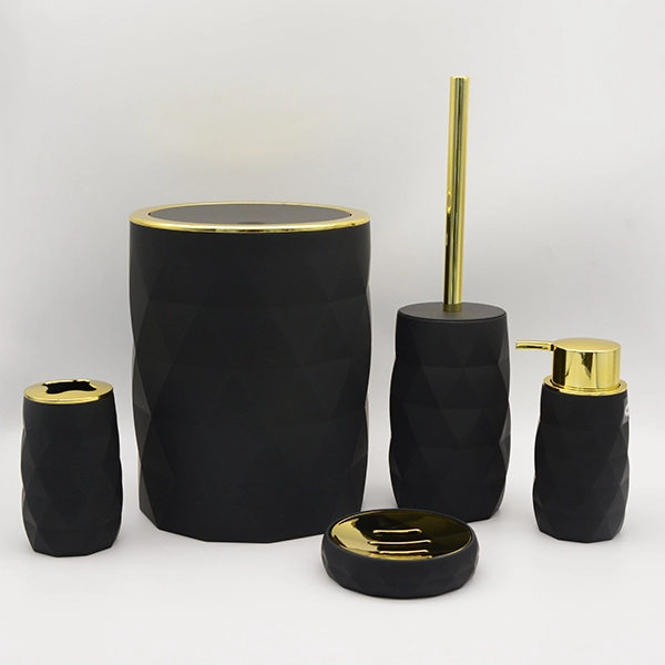 Weva Luminous Bathroom Set - 5 Pcs - Black