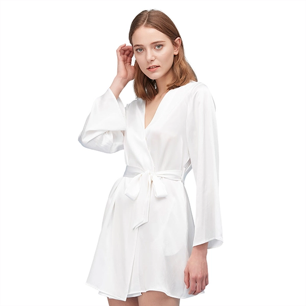 Lilysilk Plain Robe - Ivory