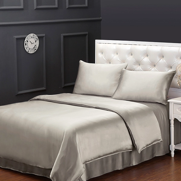 Lilysilk Plain Duvet Cover - 260X220 Cm - Silver