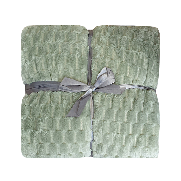 Nova Home Maze Winter Soft Flannel Blanket - Green (Available In Sizes)