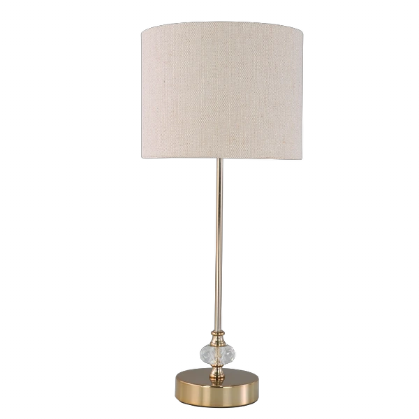 Nova Home Twilight Crystal Table Lamp - 53 Cm - Beige