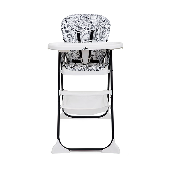 Joie Mimzy Snacker High Chair - Alphabet Soup - White & Black
