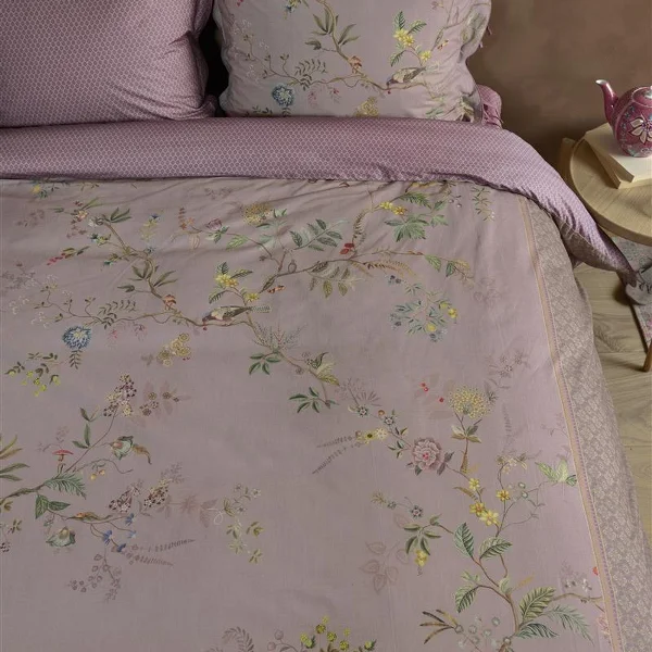 Bedding House Autunno Duvet Cover Set - 100% Cotton - 200 Thread - King & Super King - 3 Pcs - Lilac