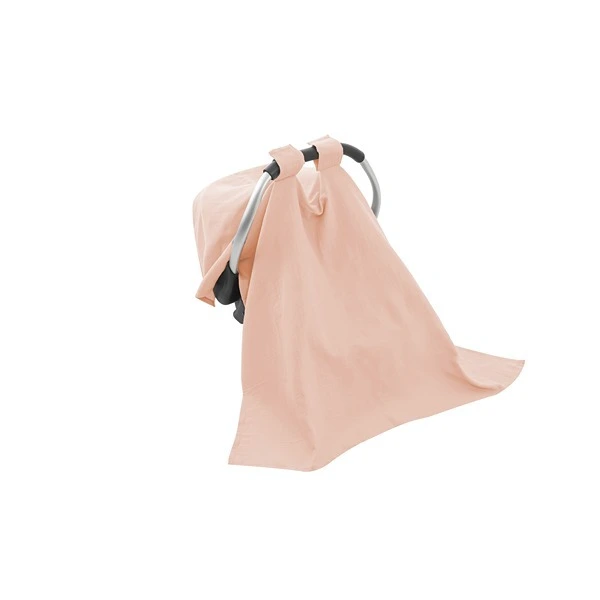 Babyjem Muslin Car Seat Cover - 100% Cotton - Salmon