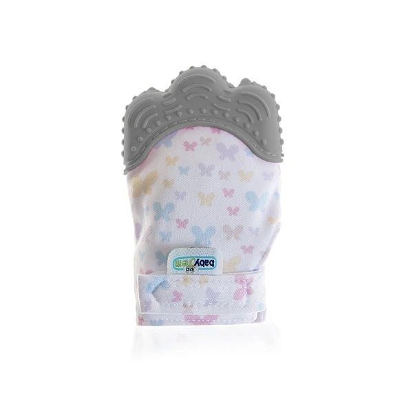 Babyjem Butterfly Baby Gloves Teether - Grey