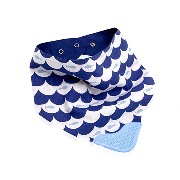 Babyjem Cowboy Baby Bib, %100 Cotton, 0+ Months - Indigo Fish