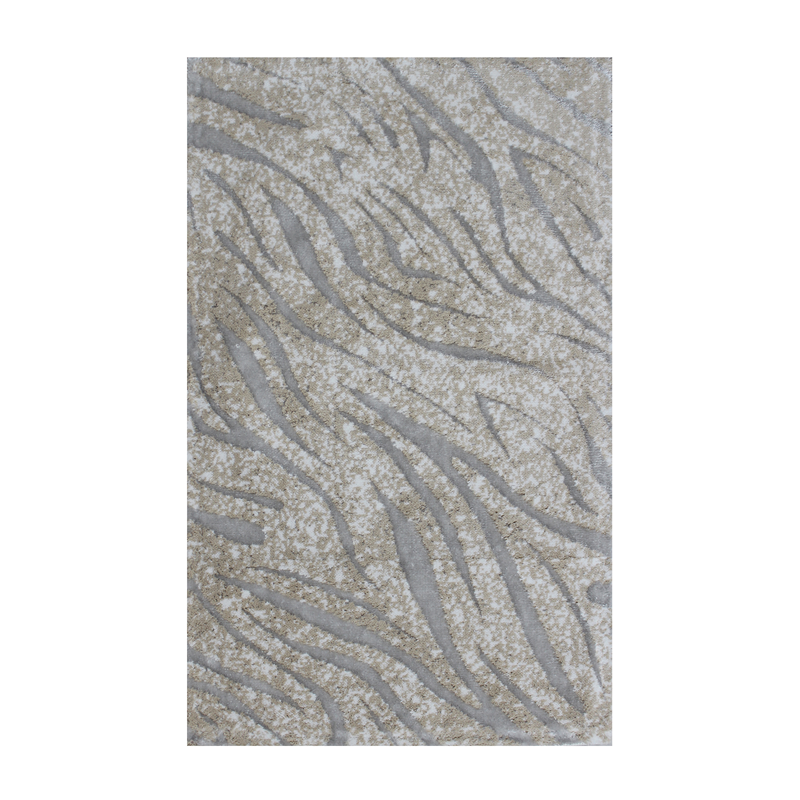 Nova Home Zetra Cotton Bath Rug - 60x100 Cm - Silver