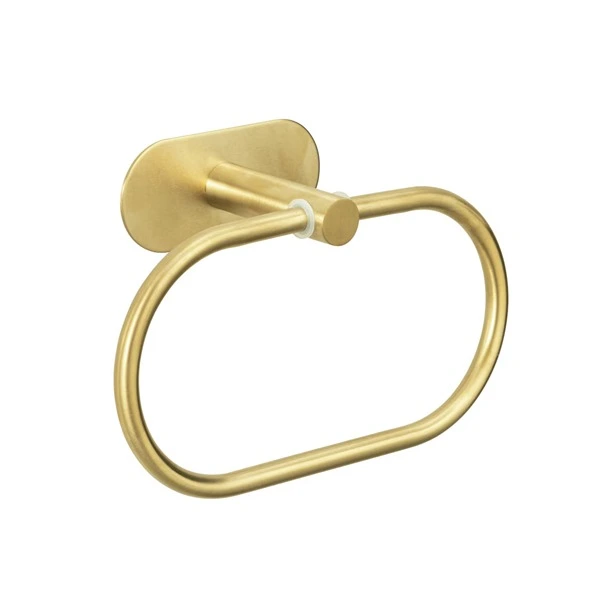 Wenko Orea Turbo-Loc Towel Ring - Stainless Steel -Gold Matt