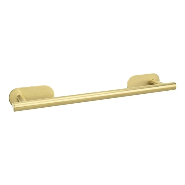 Wenko Orea Turbo-Loc Towel Rail - 40 Cm - Stainless Steel - Gold Matt