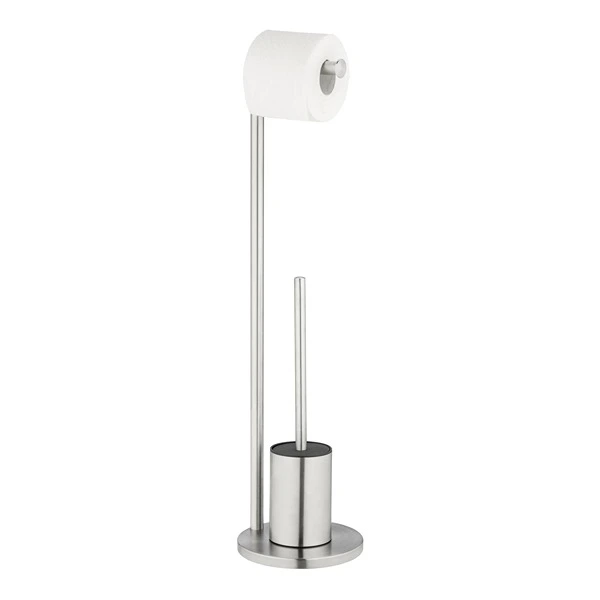 Wenko Ferla Free-standing Rustproof Toilet Set - Matt