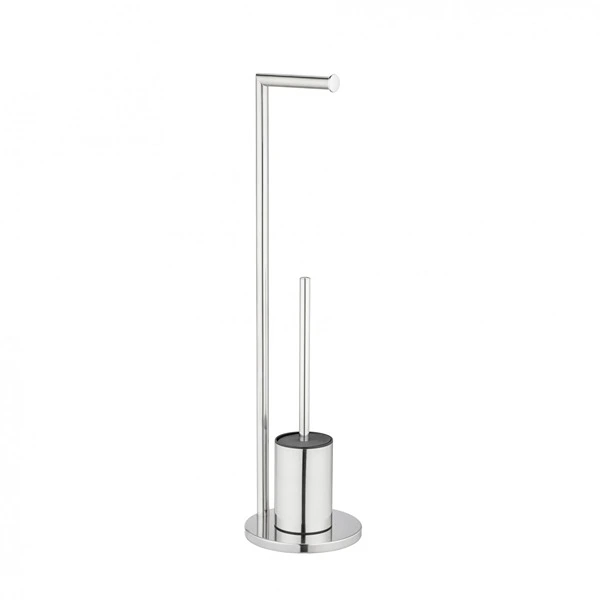 Wenko Ferla Free-standing Rustproof Toilet Set - Shiny