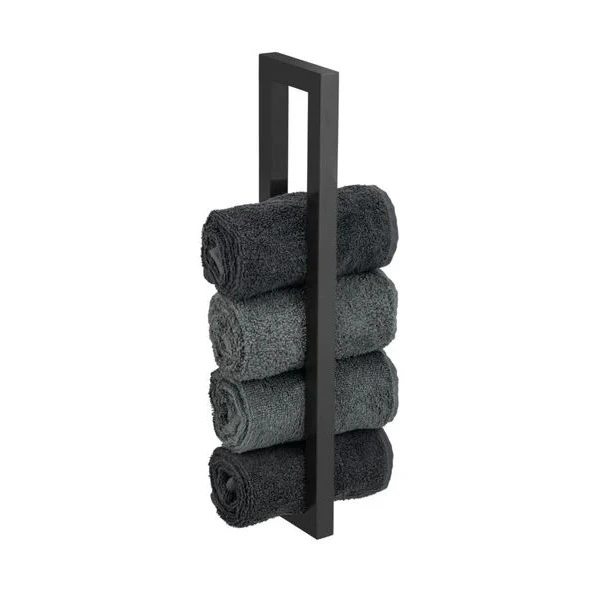 Wenko Reitani Wall Towel Rack - Black