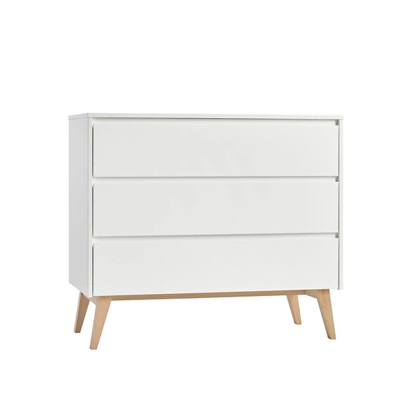 Pinio Swing Chest Of Drawers - 3 Drawers with Changing Table - White