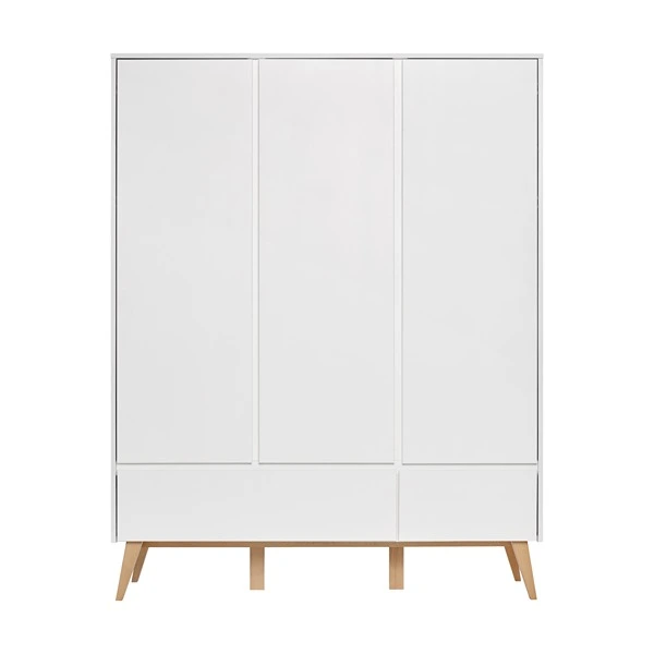 Pinio Swing 3-Door Baby Room Wardrobe - White