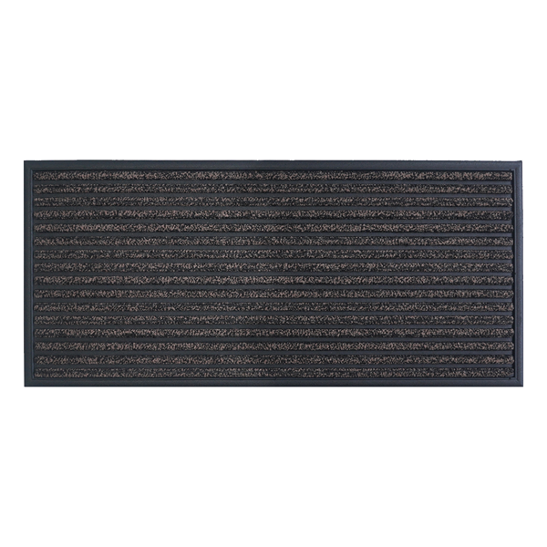 Nova Home Domino Outdoor Mat W & Rubber Backing - Brown (Available In Sizes)
