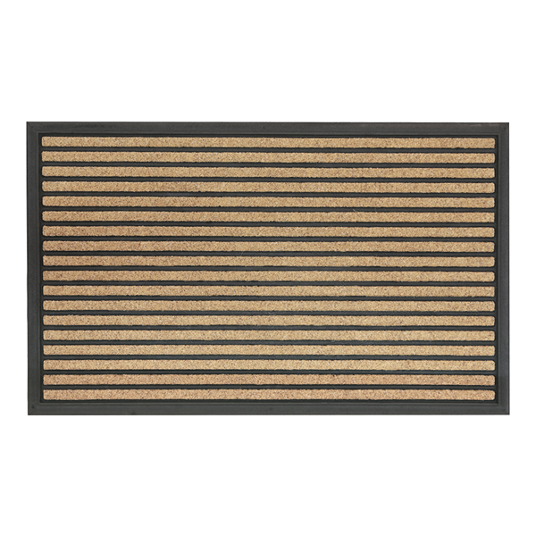 Nova Home Lini Outdoor Mat W & Rubber Backing - Brown (Available In Sizes)