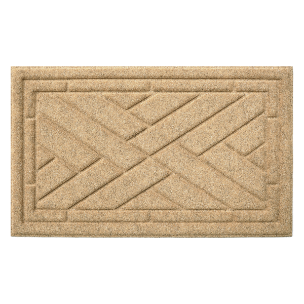 Nova Home Tangle Outdoor Mat W & Rubber Backing - 45x75 cm - Brown