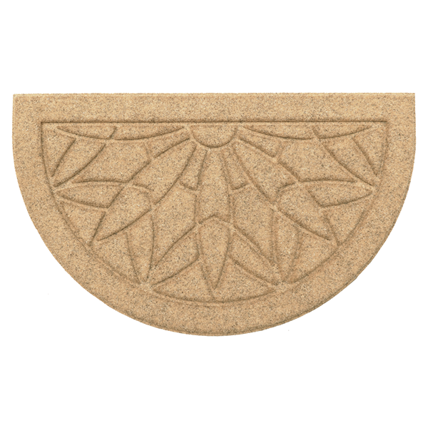 Nova Home Yojo Outdoor Mat W & Rubber Backing - 45x75 cm -Brown