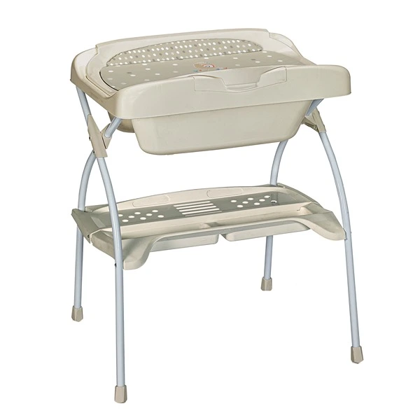 Baby Land Elios Little Snail Baby Bath Tub with Changing Table - Beige
