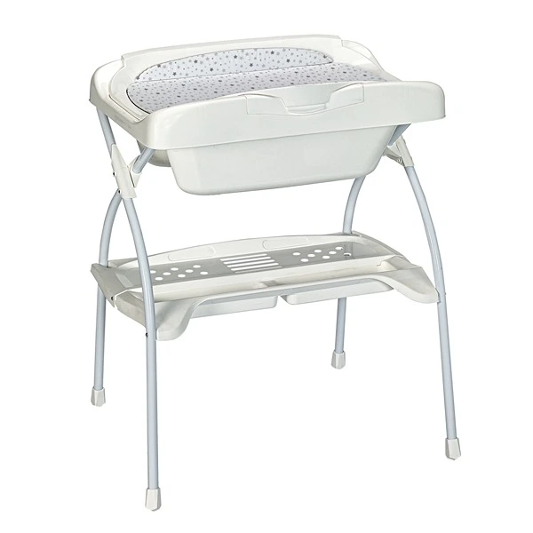 Baby Land Elios Star Line Baby Bath Tub with Changing Table - Grey