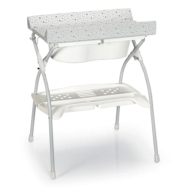 Baby Land Rodi Star Line Baby Bath Tub with Changing Table - Grey